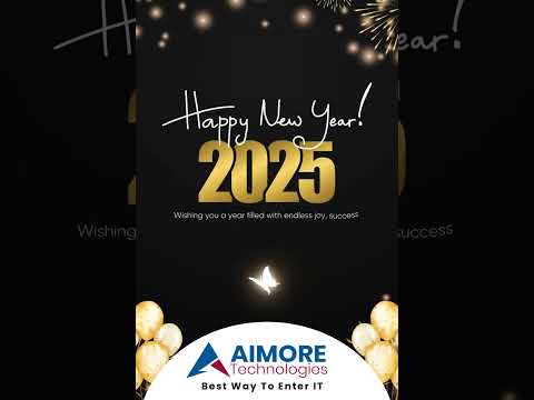 Happy New Year 2025 from Aimore Technologies! Wishing you a year filled with success and happiness!