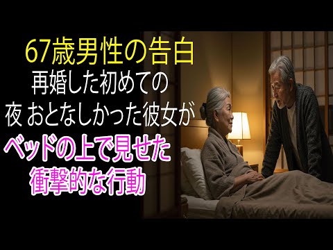 【シニア恋愛】63歳女性の告白, 再婚初夜、穏やかな夫が 見せた意外な姿に 私は驚いた