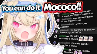 When the squabble got so heated, Fuwawa started calling Mococo by her legal government name
