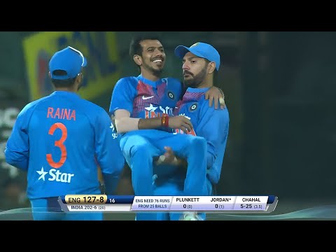Yuzvendra Chahal 6-25 vs England 3rd T20I 2017 Bangalore (Ball By Ball)