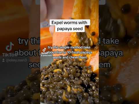 Expel worms with papaya seed #papayaseed #papaya #naturalremedy