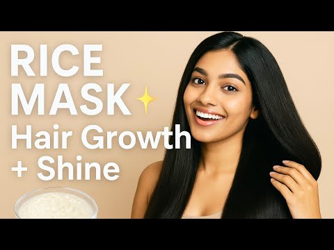 rice hair mask for silky and shiny hair #RiceHairMask #SilkyHairNaturally #HairCareTips