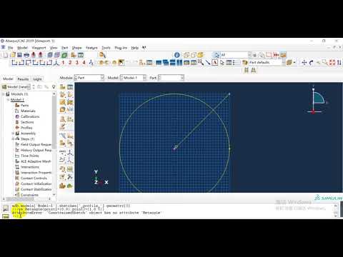 Python Script for Abaqus Tutorial- command for sketch careation from CLI