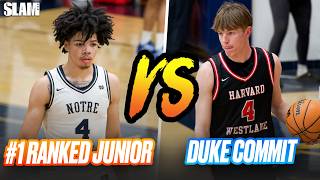 #1 Ranked Tyran Stokes 🆚 Duke Commit Nik Khamenia 🚨 This Game Was LIT 🔥