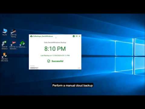 How to use Oz Backups Cloud Backup for Dental 4 Windows