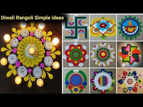 दिवाली स्पेशल रंगोली डिजाइन2024दीपावली रंगोली डिजाइन।Easy Rangoli design2024। Trending Rangoli video