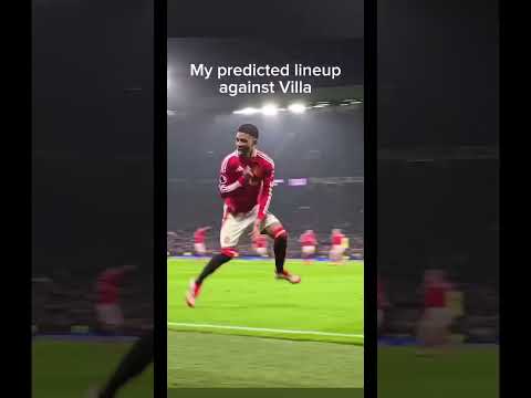 What’s your lineup?#manchesterunited #lineup #astonvilla #football