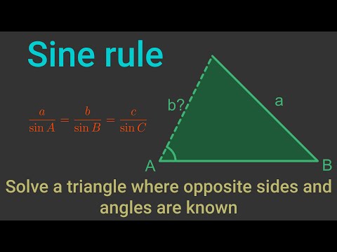 GCSE Higher Maths Trigonometry - sine rule