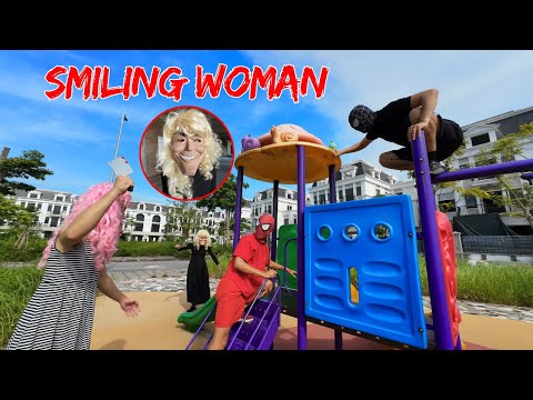 Smiling Woman Chases Team Spider Man Part 8 | Horror Parkour POV