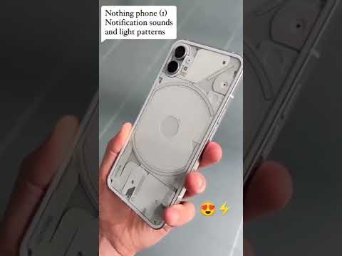 Nothing Phone 1 Glyph Lighting & Notification Sounds | #shorts