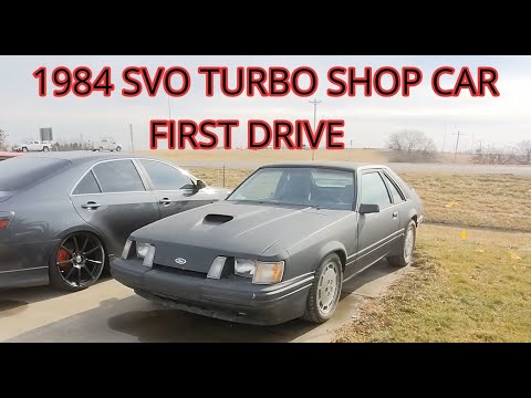 1984 SVO TURBO SHOP CAR.  First Drive