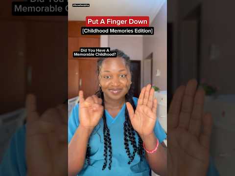 Put a finger down, Childhood memories edition #shorts #putafingerdown #fingerdown #nursesandra