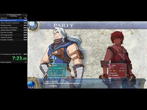 Ys: Memories of Celceta - Any% Easy (9/17/19)