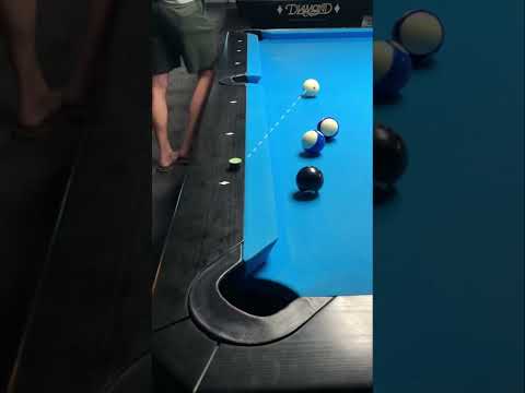 Alternate view of this simple 🎱ball billiards trick #shorts