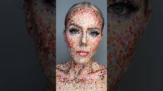DOT MAKEUP🤯 #creativemakeup #makeupartist