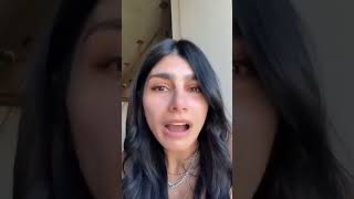 ‏لبنانی نژاد امریکی اداکارہ اور انفلوئنسر میاء خلیفہ نے روتے ہوئے کہا اسرائیل میرے Onl