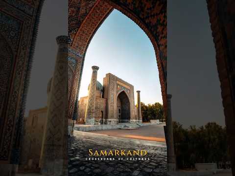 🕌✨ Samarkand, Uzbekistan — The Timeless Crossroads of the Silk Road 🌍🧭 #shorts #uzbekistan