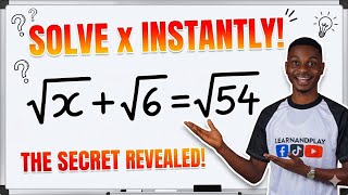 How to Solve Radical Equations Instantly | Square Root Trick