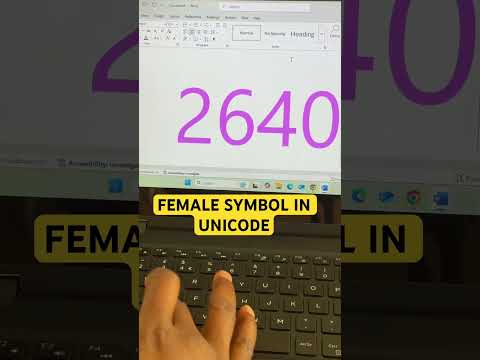 FEMALE symbol in #unicode #shortcut