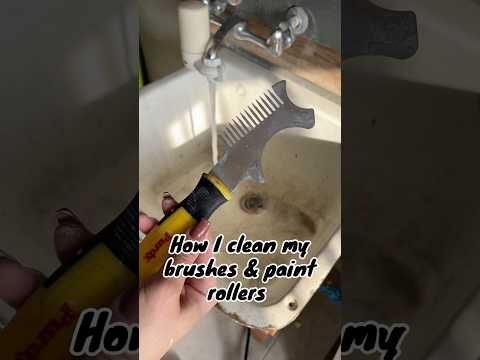 How I clean my brushes & paint rollers