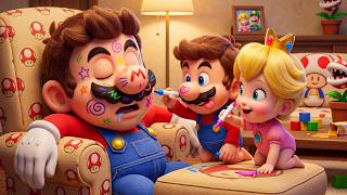 Mario & Peach: NEVER Fall Asleep Around Baby Mario And Baby Peach! | Super Mario Odyssey Story
