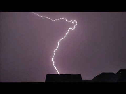 Lightning Strike in Slow Motion
