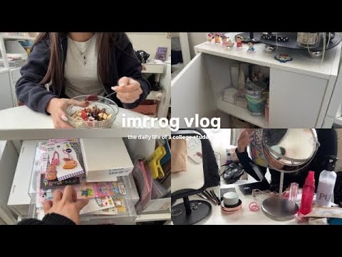 VLOG:大学生春休みの日常➕デコレーション、アサイーボール、親友と質問コーナー🍒✨美意識をUPさせる👧🏻