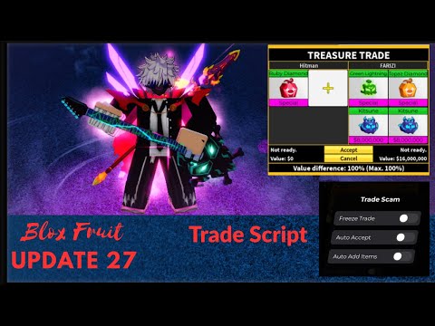 Trade Script Showcase | Update 27 | Blox Fruit | Roblox