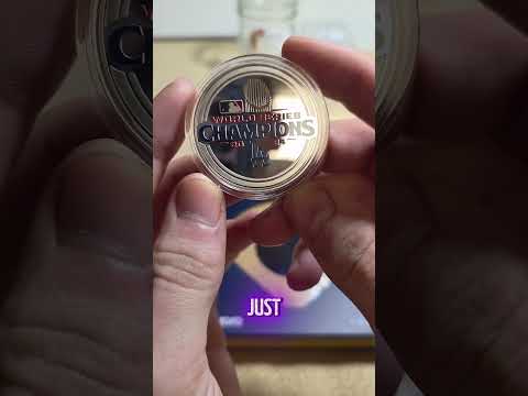 1 OZ LA DODGERS  2024 WORLD SERIES COIN #coin #foryou #silver #fyp #preciousmetals #bullion #money