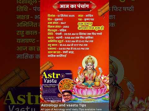 Daily Panchang by AstroVastu Gyaan #youtubeshorts #shortvideo #shortsfeed