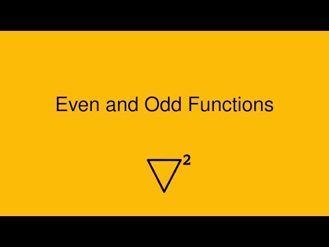 Even and Odd Functions