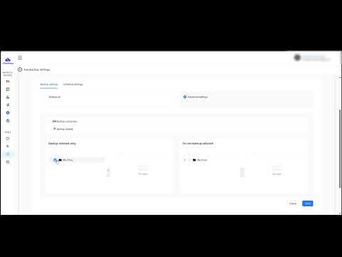 How to use advanced settings google drive backup at ElBackup