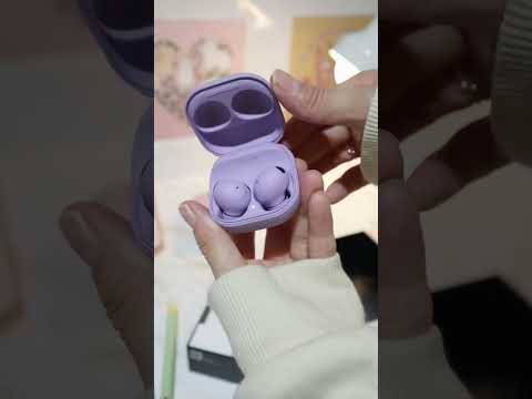 ASMR Unboxing 💜 Purple Samsung Galaxy Buds 2 Pro, Aesthetic Unboxing  #shorts #samsunggalaxybuds2