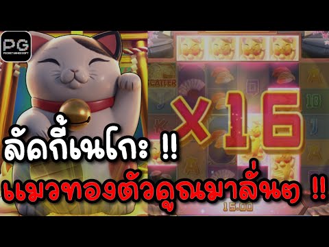 Lucky Neko : สล็อตPG สล็อตแมวทอง คูณ 16 ลั่นๆ !! สล็อตแตกง่าย
