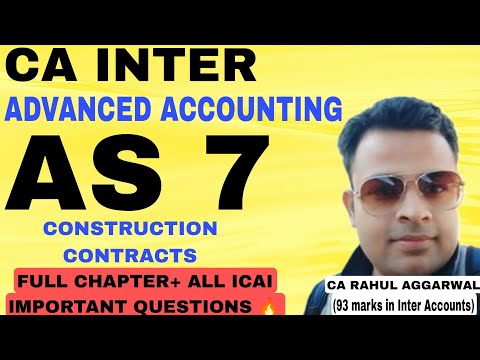 📒AS 7 | Construction Contracts| CA Rahul Aggarwal #as7 #cainter