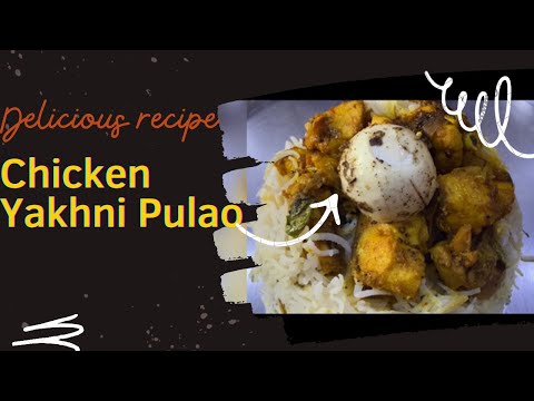 Home Style Chicken Yakni Pulao with chicken fry|chicken stock rice with chicken fry|