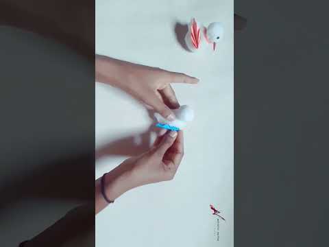 Cotton Bird Craft | #viral #shorts #artisticnatha #diy #birdcraft