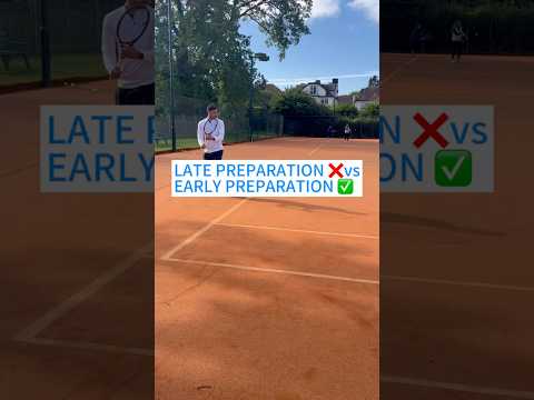 Are you preparing early?🎾 #tennis #tennistips #tenniscoach #forehand #preperation #tennispractice