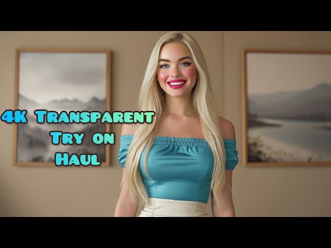 4K latest try on haul transparent|transparent bikini try on |see through |try on haul see everything