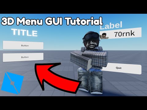 How To Make A Dynamic 3D Menu GUI | Roblox Studio