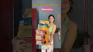 Huge footwear haul🌷 #meeshoshorts #meeshohaul #meesho  #pintereststyle #footwearhaul #haulshorts
