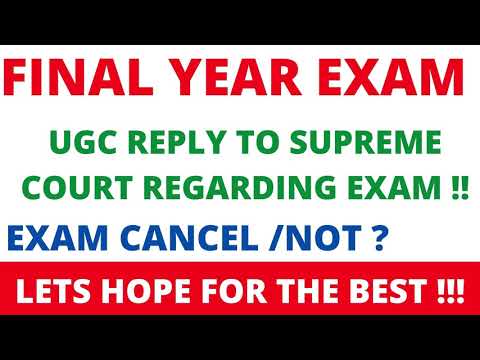 ALL UNIVERSITY UPDATE | vtu updates today 2020 | UGC REPLY TO SUPREME COURT REGARDING EXAM !!!