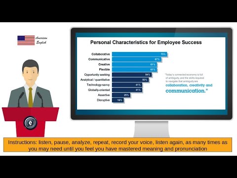 What are the top 10 characteristics for employee success? Male's voice.