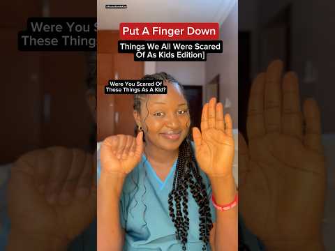 Put a finger down, things we were all scared of as kids edition #shorts #putafingerdown #scared