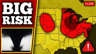🔴 BREAKING TORNADO OUTBREAK COVERAGE - Tornadoes Possible With LIVE Storm Chasers...