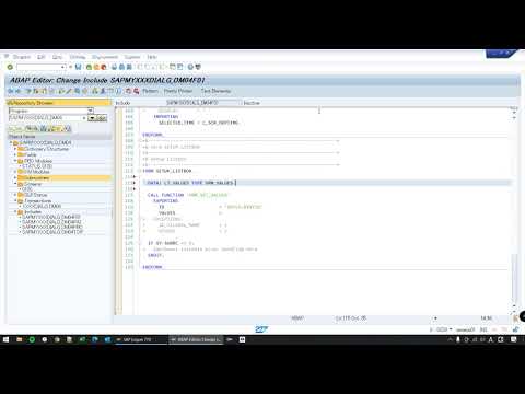ABAP Course 10 - Dialog Prog Part 7 - Listbox/Dropdown list
