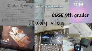 studying maths for 1hr cbse 9th grader student study vlog #9thgrader #studyvlog#trending#viral#maths
