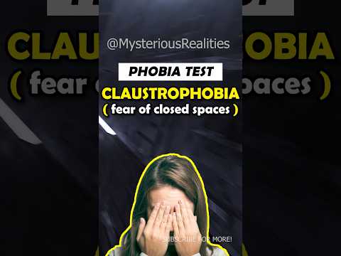 CLAUSTROPHOBIA: DO YOU HAVE IT? #shorts #scary #fear #phobia #test #claustrophobic #subscribe