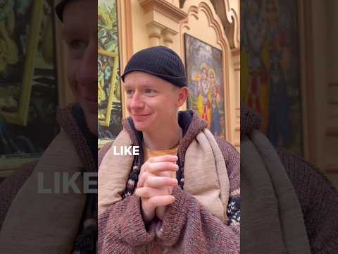Mini Podcast with a foreigner devotee in iskcon vrindavan #iskcon #iskcontemple #vrindavan