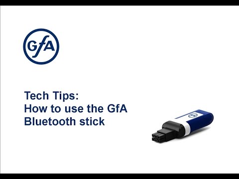 How to use the GfA bluetooth stick